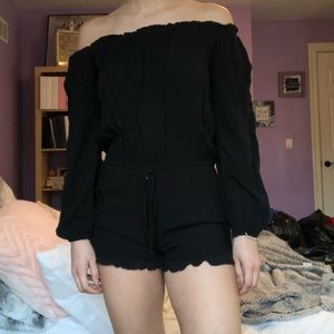 Brandy Melville black off the shoulder romper
